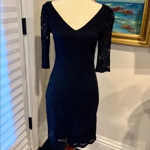 Black lace Banana Republic dress
